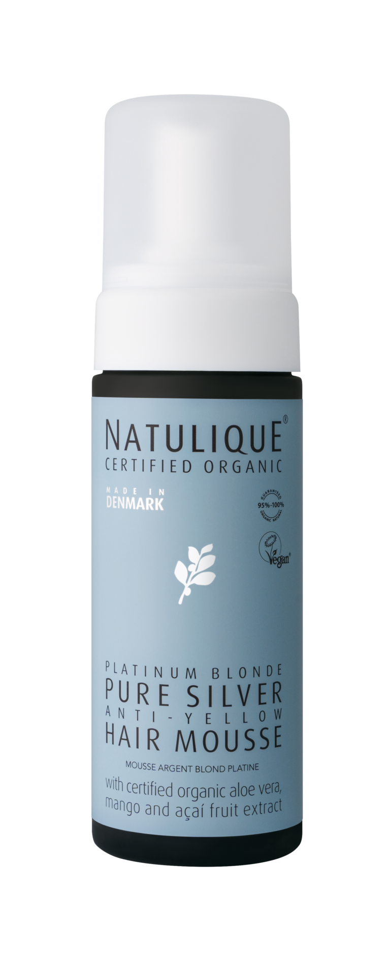 mousse argent déjaunissante Natulique 150 ml